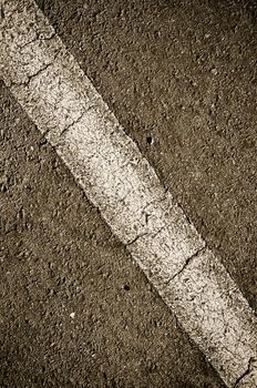 Asphalt Black and White with Diagonal Line