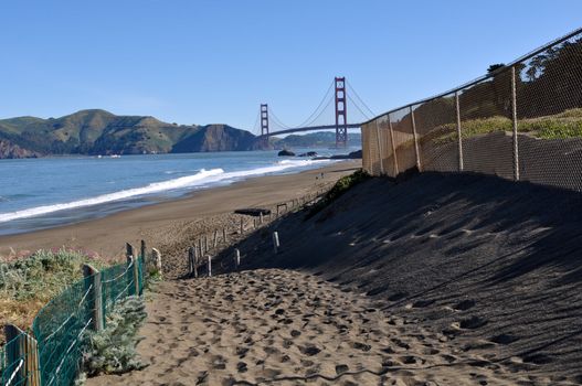 San Francisco California Golden Gate Bridge Baker Beach