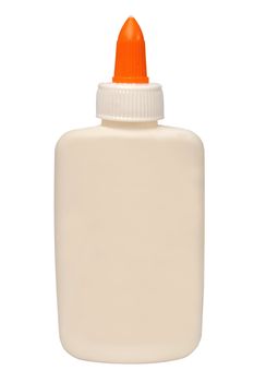 glue bottle on white background
