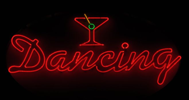 Dancing Neon Light Sign Advertisement