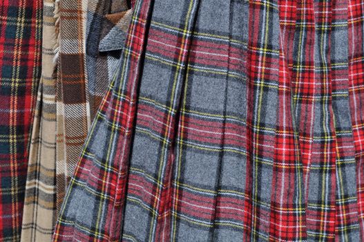 Kilt Skirts Plaid with Multiple Colors