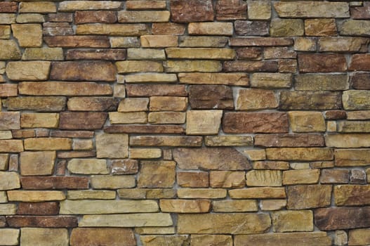 Modern Multi Color Stone Wall used for Background