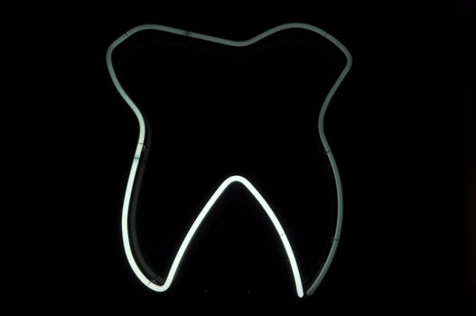 Tooth White Light Neon Sign