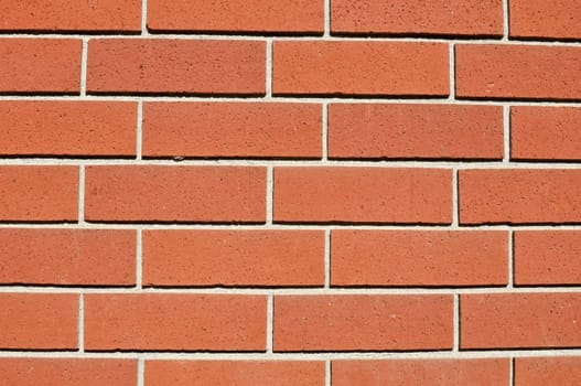 New Clean Red Bricks Close-Up
