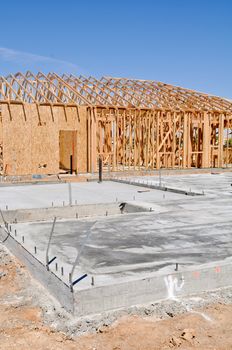 New Home Foundation Construction