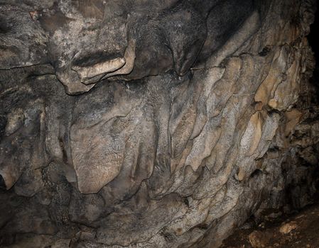 A fragment of a karst cave wall rocks, "Emine-Bair-Khosar" Crimea, Ukraine