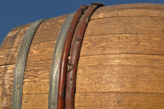 Barrel used to store vintage Wine