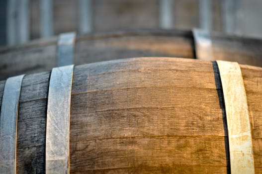 Barrel used for storing vintage wine