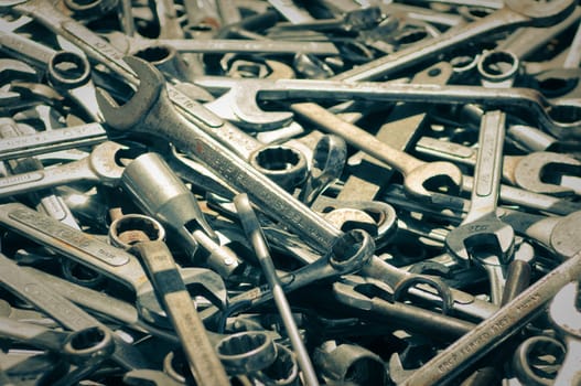 Several Steel Wrench Tools