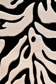 Zebra Print on a Rug or Carpet