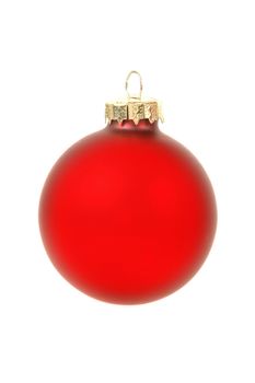 Christmas ball on white background