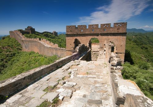 The Great Wall of China between Jinshanling and Simatai.