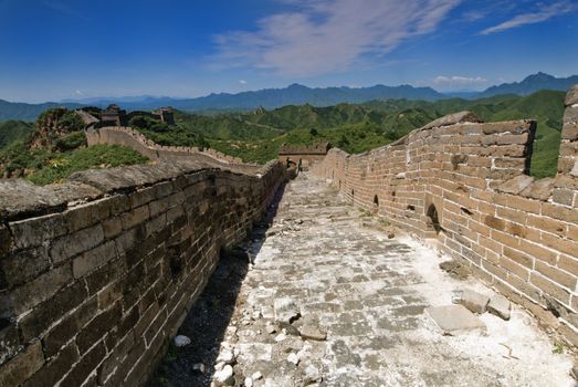 The Great Wall of China between Jinshanling and Simatai.