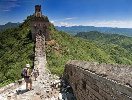 The Great Wall of China between Jinshanling and Simatai.