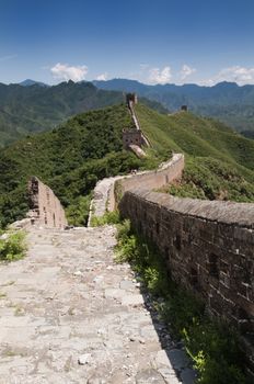 The Great Wall of China between Jinshanling and Simatai.