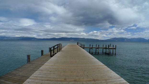 view of lake tahoe from the pier