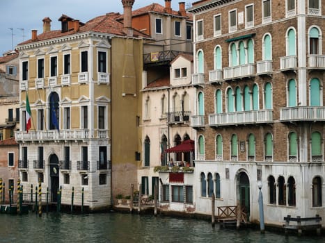 Venice - Exquisite antique buildings along Canal Grande