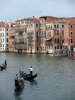 Venice - Exquisite antique buildings along Canal Grande