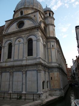 Venice - Saint Maria of the Miracles.The Church of Santa Maria dei Miracoli is a veritable Renaissance jewel of the Cannaregio district of Venice. Built between 1481-90 on the narrow Campo dei Miracoli, Santa Maria dei Miracoli is one of the first and most successful Renaissance churches in VeniceBuilt