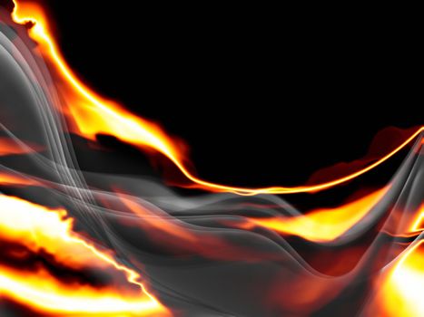 An image of a fire and smoke background