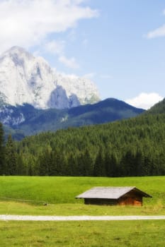 Landscape of the Dolomites Mountains, Italy