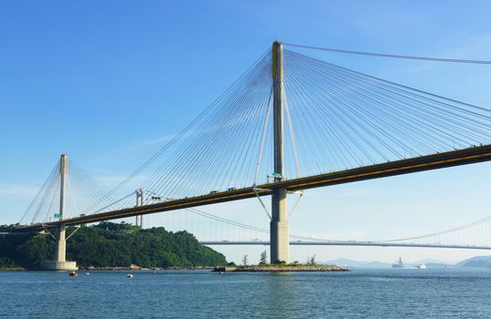 Ting Kau Bridge in Hong Kong