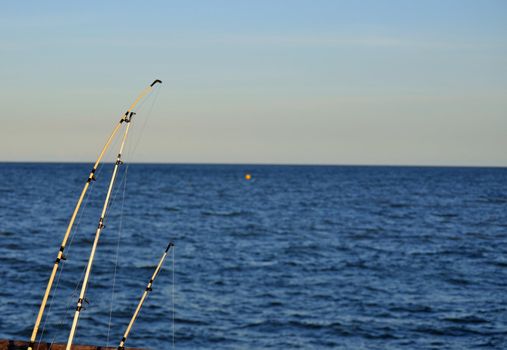 Fishing in the ocean