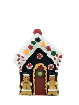 Gingerbread house isolated on a white background