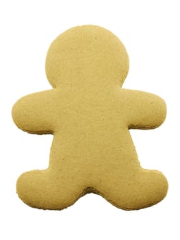 Blank gingerbread cookie isolated on a white background