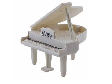 Grand piano isolated on a white background