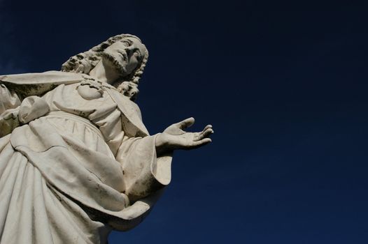 christ statue detail