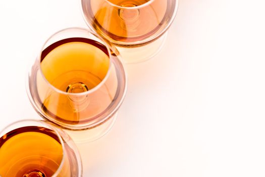alcohol drink sereis: some bocal with cognac