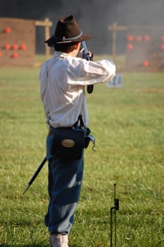 Man looks at his shot