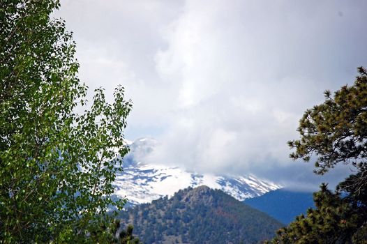 Mountains through the clouds