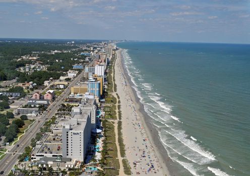 Myrtle Beach Coastline - Aerial View