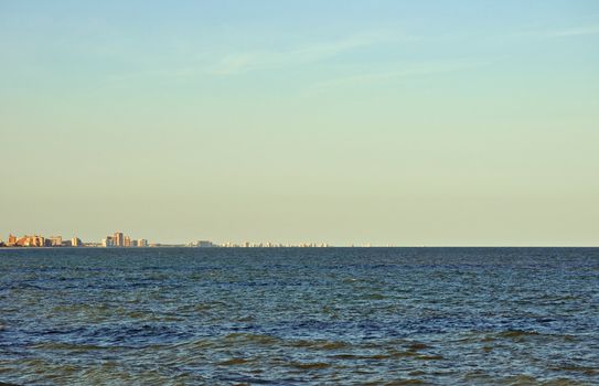 Myrtle Beach skyline at dusk