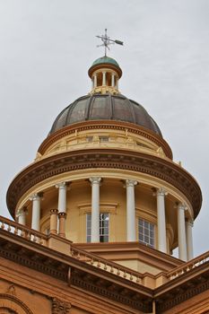 Copper and bronze domes of courthouse building