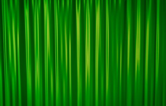 Green theater curtain background. 3D rendered illustration.