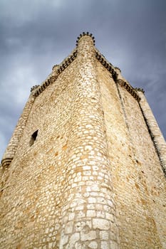 Castle in Spain, medieval building.