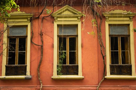 beautiful facade of residential building