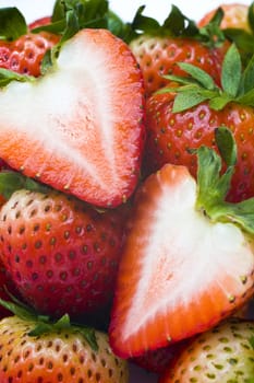 fresh strawberrys close up for background use