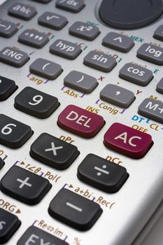 calculater close up on the function botton