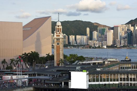 hong kong and modern building for texture