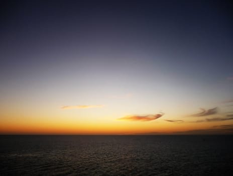 A view of the ocean and sky of Gran Canaria.