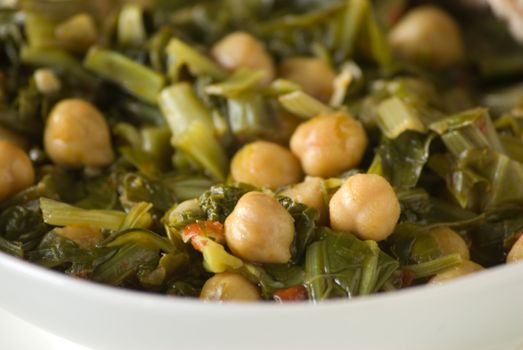 Chickpeas and Swiss Chard