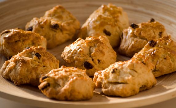 Plate of chocolate cookies