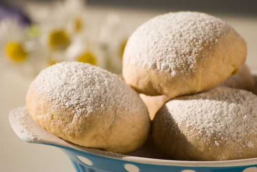 Cookies topped with sugar