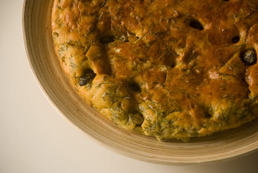 Delicious olive sourdough bread