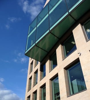 One of the many modern buildings in central London.