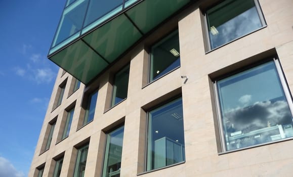 One of the many modern buildings in central London.